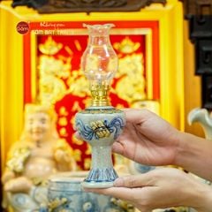 [Set Cao Cấp] Bộ Đồ Thờ Thần Tài Thổ Địa Men Rạn (11 món)