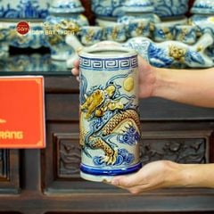 [Set Cao Cấp] Bộ Đồ Thờ Gia Tiên Men Rạn (17 món)