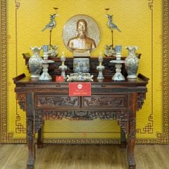 [Set Cơ Bản] Bộ Đồ Thờ Bác Hồ Men Rạn (10 món)