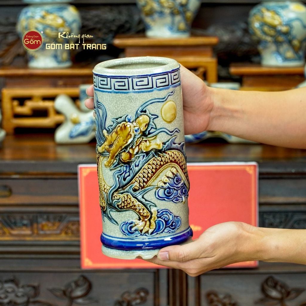 [Set Cơ Bản] Bộ Đồ Thờ Gia Tiên Men Rạn (15 món)