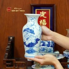 [Set Cơ Bản] Bộ Đồ Thờ Ông Táo Men Lam (6 món)