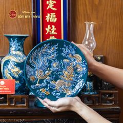 [Set Cơ Bản] Bộ Đồ Thờ Ông Táo Men Lục (6 món)