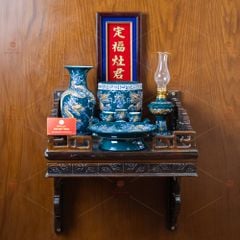 [Set Cơ Bản] Bộ Đồ Thờ Ông Táo Men Lục (6 món)