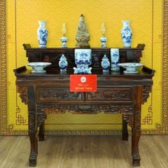 [Set Cơ Bản] Bộ Đồ Thờ Phật Men Lam (11 món)