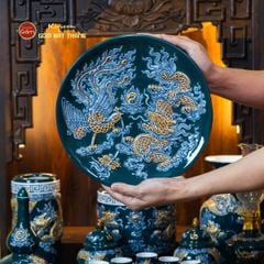 [Set Cơ Bản] Bộ Đồ Thờ Thần Tài Thổ Địa Men Lục (9 món)