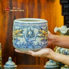 [Set Cơ Bản] Bộ Đồ Thờ Thần Tài Thổ Địa Men Rạn (9 món)