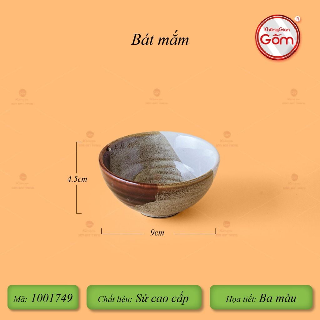 Bộ Bàn Ăn 4 Người (10 món) Men Hỏa Biến Ba Màu