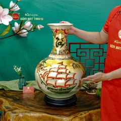 Tỏi Bình Tài Lộc Thuận Buồm Xuôi Gió Mã Đáo Thành Công Kim Bảo Vẽ Vàng