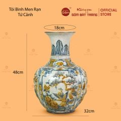 Tỏi Bình Men Rạn Tứ Cảnh