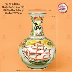 Tỏi Bình Tài Lộc Thuận Buồm Xuôi Gió Mã Đáo Thành Công Kim Bảo Vẽ Vàng