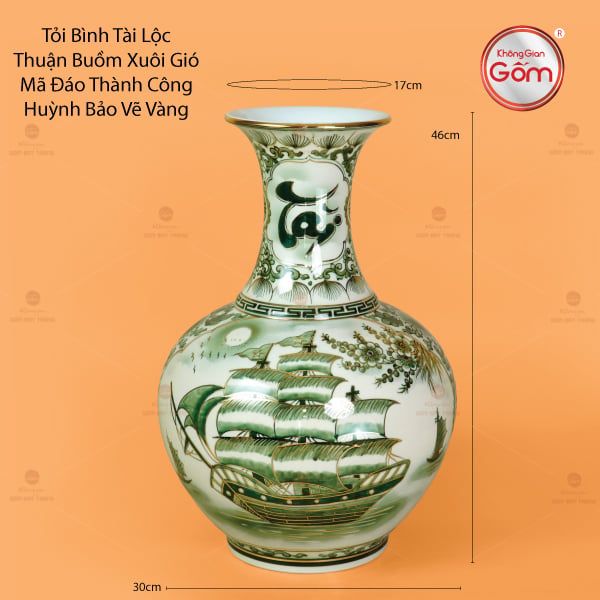 Tỏi Bình Tài Lộc Thuận Buồm Xuôi Gió Mã Đáo Thành Công Huỳnh Bảo Vẽ Vàng