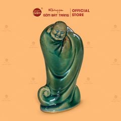 Tượng Di Lặc Ngũ Phúc Men Xanh Ngọc