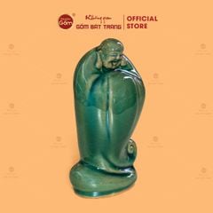 Tượng Di Lặc Ngũ Phúc Men Xanh Ngọc