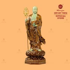Tượng Địa Tạng Vương Bồ Tát Cầm Tích Trượng Minh Châu