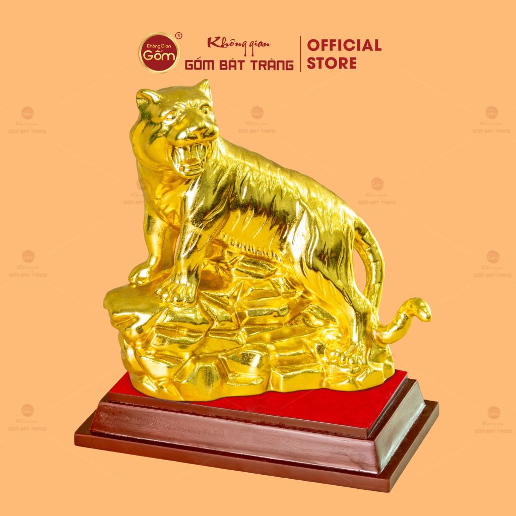 Tượng Hổ Vẽ Vàng