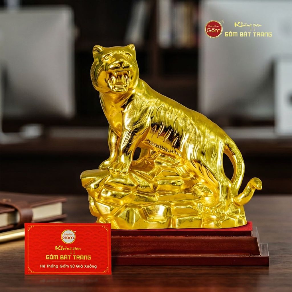 Tượng Hổ Vẽ Vàng