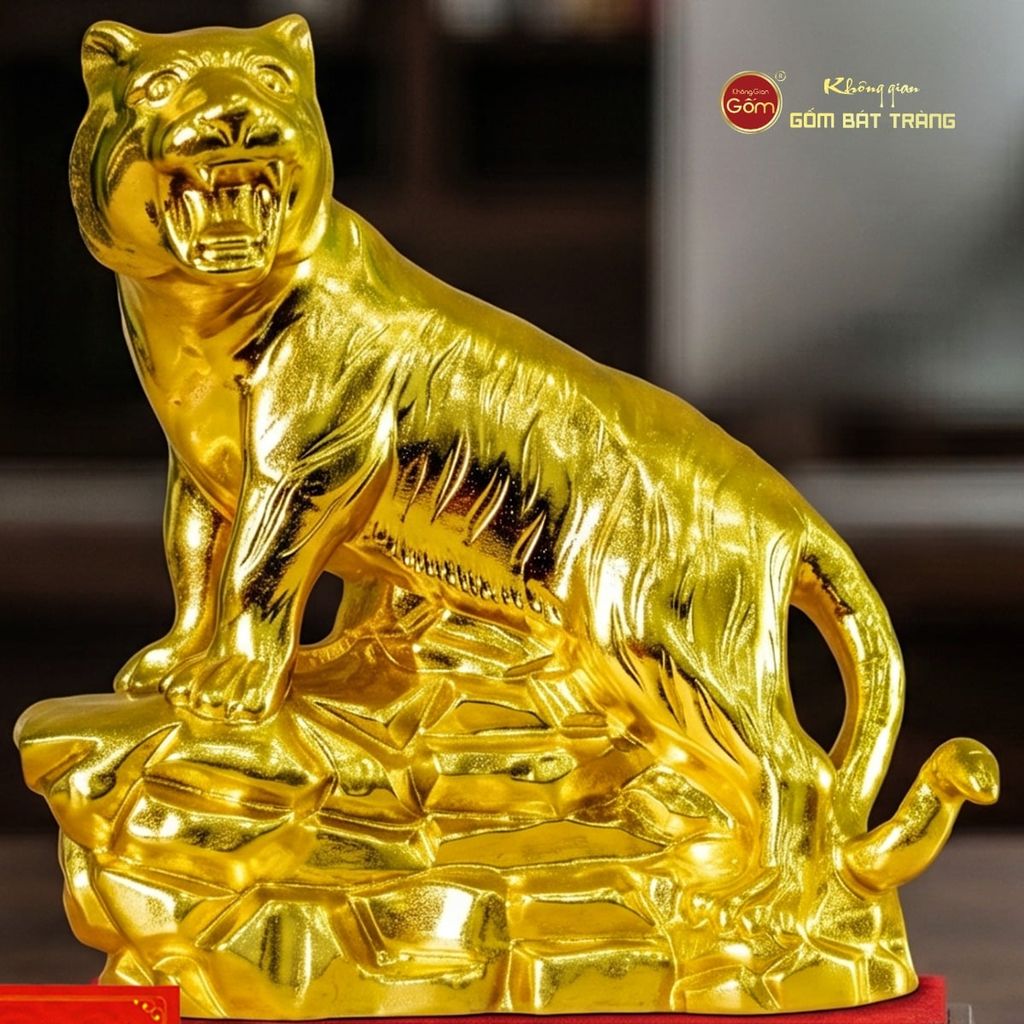 Tượng Hổ Vẽ Vàng
