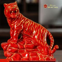 Tượng Hổ Vẽ Vàng