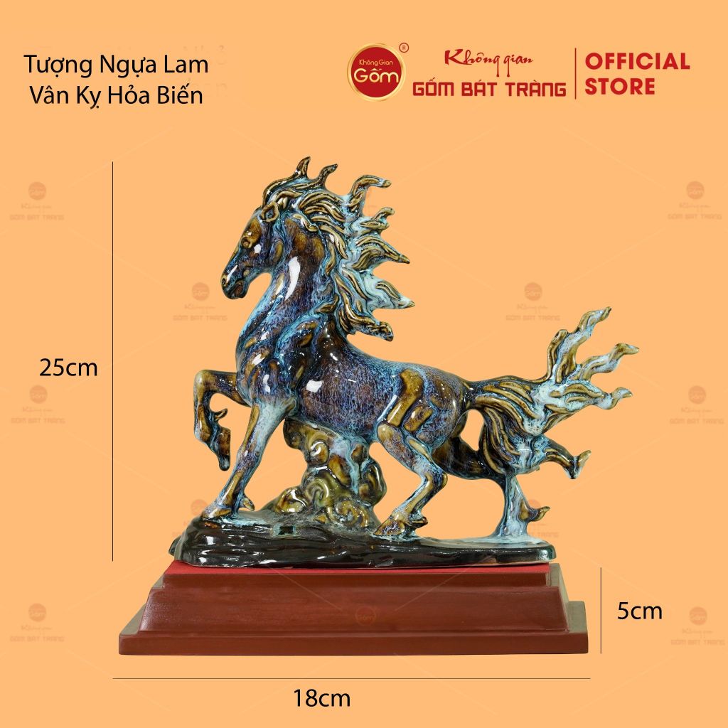 Tượng Ngựa Lam Vân Kỵ Hỏa Biến