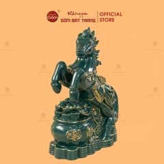 Tượng Ngựa Lục Mã Cát Tường Vẽ Vàng
