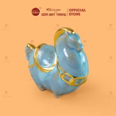 Tượng Ngựa Tiểu Mã Chiêu Tài Vẽ Vàng