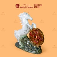 Tượng Ngựa Men Màu Vạn Sự Như Ý Mã Đáo Thành Công