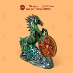 Tượng Ngựa Men Màu Vạn Sự Như Ý Mã Đáo Thành Công