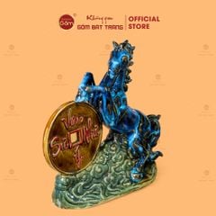 Tượng Ngựa Men Màu Vạn Sự Như Ý Mã Đáo Thành Công