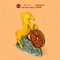 Tượng Ngựa Men Màu Vạn Sự Như Ý Mã Đáo Thành Công