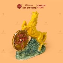 Tượng Ngựa Men Màu Vạn Sự Như Ý Mã Đáo Thành Công
