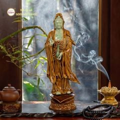 Tượng Quan Âm Đứng Cánh Sen