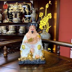 Tượng Thần Tài Thổ Địa Ghế Đá Trân Châu