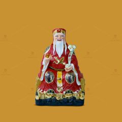 Tượng Thần Tài Thổ Địa Ghế Đá Áo Đỏ