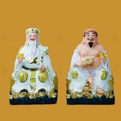 Tượng Thần Tài Thổ Địa Ghế Đá Trân Châu