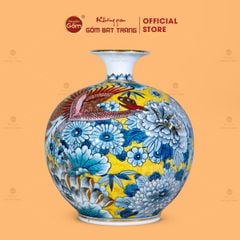 Quả Hút Lộc Phượng Vũ Chiêu Tài Tứ Hoa Phú Quý Ngàn Hoa Kim Bảo Vẽ Vàng