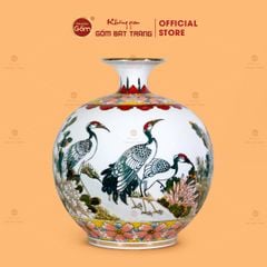 Quả Hút Lộc Thuận Buồm Xuôi Gió Tam Hạc Diên Niên Huỳnh Bảo Vẽ Vàng