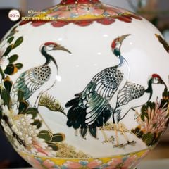 Quả Hút Lộc Thuận Buồm Xuôi Gió Tam Hạc Diên Niên Huỳnh Bảo Vẽ Vàng