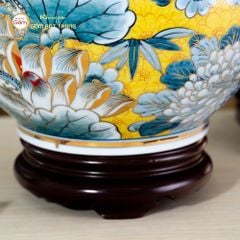 Quả Hút Lộc Phượng Vũ Chiêu Tài Tứ Hoa Phú Quý Ngàn Hoa Kim Bảo Vẽ Vàng
