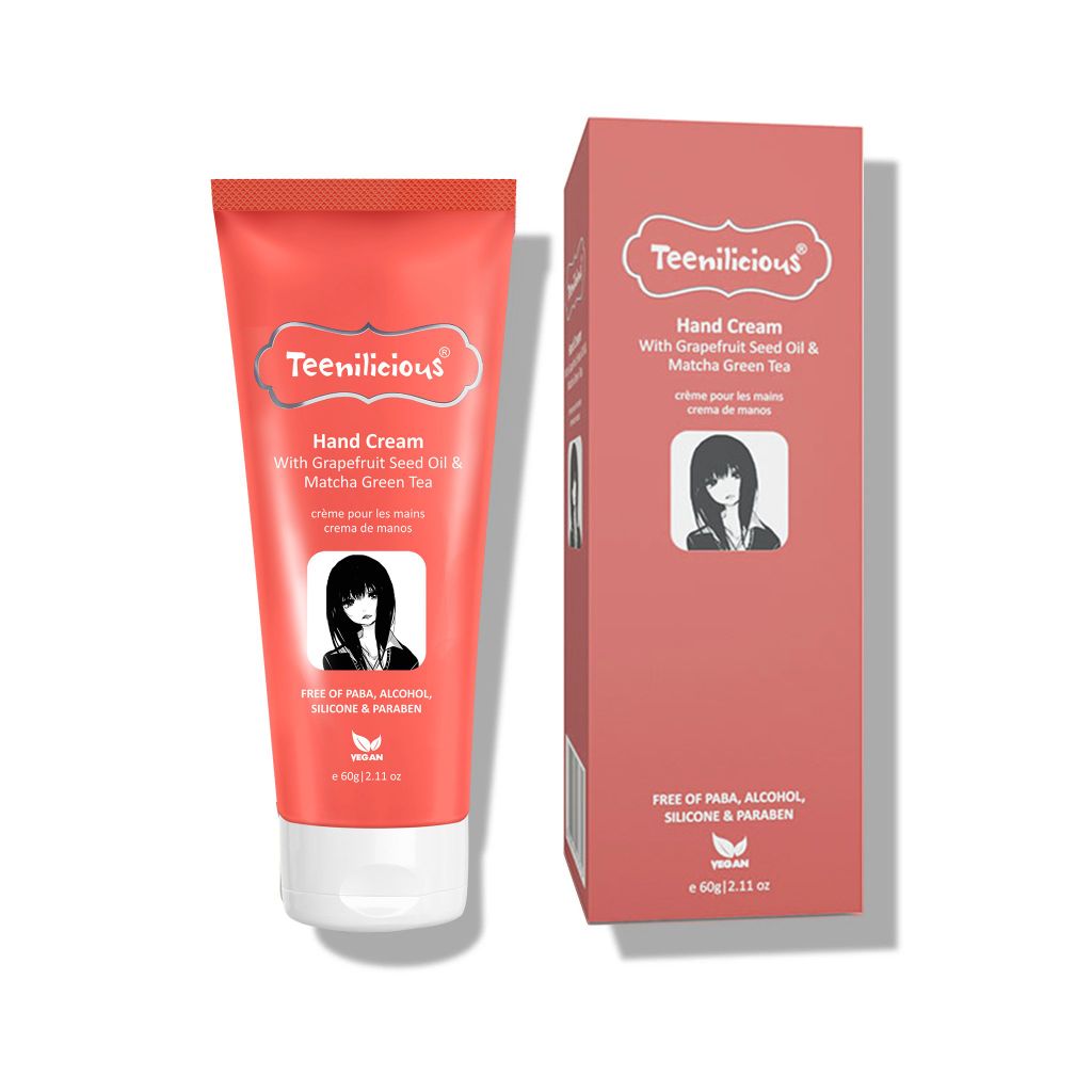Kem Dưỡng Da Tay Chiết Xuất Bưởi Và Trà Xanh Teenilicious Hand Cream With Grapefruit Seed Oil & Matcha Green Tea 60g
