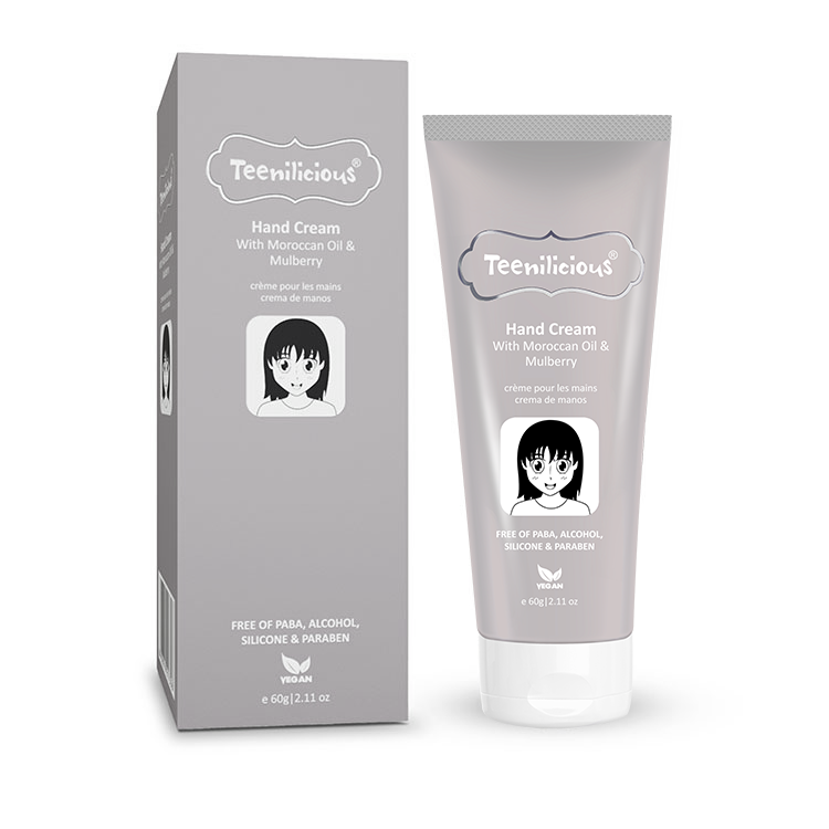 Kem Dưỡng Da Tay Chiết Xuất Hạt Argan Và Dâu Tằm Teenilicious Hand Cream With Moroccan Oil & Mulberry 60g