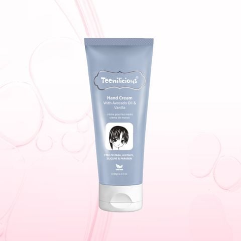 Kem Dưỡng Da Tay Chiết Xuất Bơ Và Vani Teenilicious Hand Cream With Avocado Oil & Vanilla 60g
