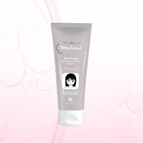 Kem Dưỡng Da Tay Chiết Xuất Hạt Argan Và Dâu Tằm Teenilicious Hand Cream With Moroccan Oil & Mulberry 60g