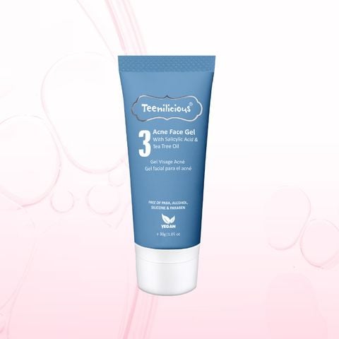 Teenilicious Acne Face Gel Hỗ Trợ Giảm Mụn Dành Cho Da Dầu Mụn & Da Nhạy Cảm 30g