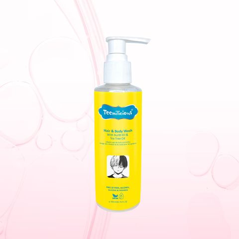 Sữa Tắm Gội Toàn Thân Chiết Xuất Buriti Và Tràm Trà Teenilicious Hair & Body Wash With Buriti Oil & Tea Tree Oil 200ml
