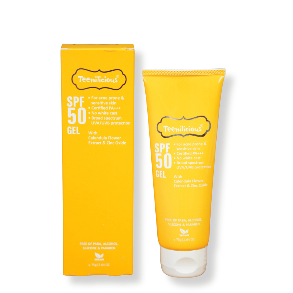 Gel Chống Nắng Mỏng Nhẹ Dành Cho Da Dầu Mụn Và Nhạy Cảm Teenilicious SPF 50 PA+++ Gel 75g