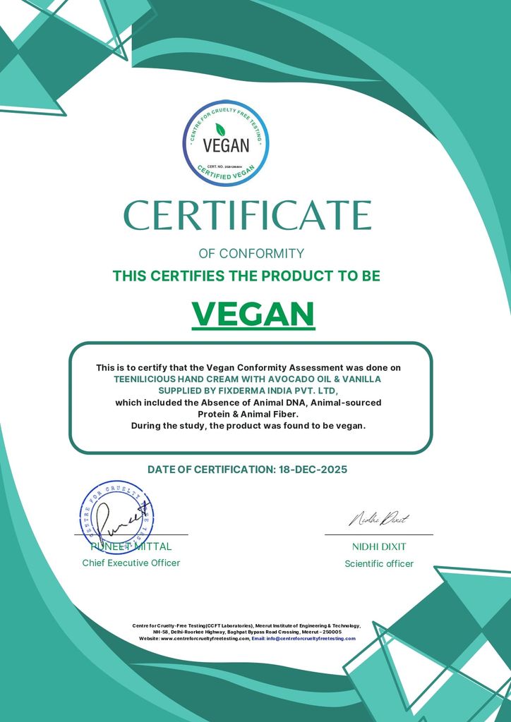 Kem Dưỡng Da Tay Chiết Xuất Bơ Và Vani Teenilicious Hand Cream With Avocado Oil & Vanilla 60g