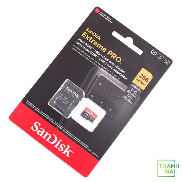 Thẻ Nhớ MicroSDXC SanDisk Extreme Pro V30 A2 256GB 200MB/s | SDSQXCD-256G-GN6MA