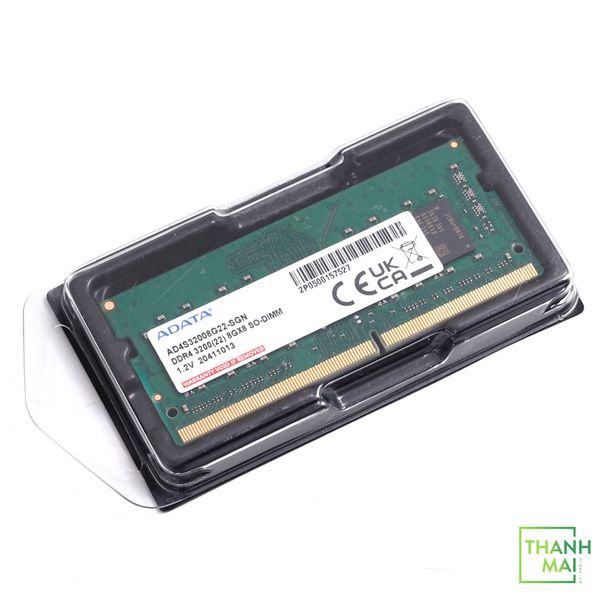 Ram Laptop Adata Premier 8GB DDR4 Bus 3200Mhz | AD4S32008G22-SGN