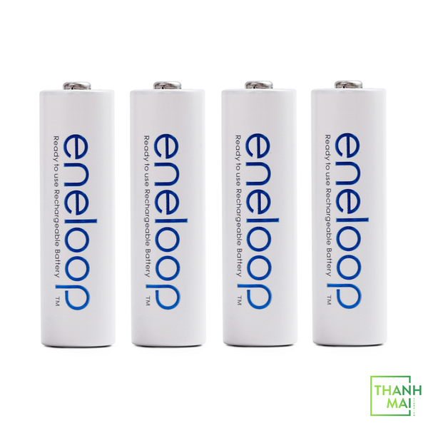 Combo Sạc Kèm 4 Pin AA 1900mAh Eneloop BQ-CC51C ( Panasonic ) | White