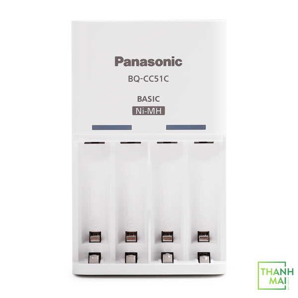 Combo Sạc Kèm 4 Pin AA 1900mAh Eneloop BQ-CC51C ( Panasonic ) | White